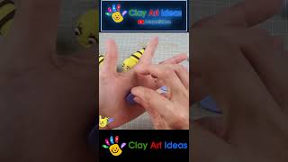 How to make clay bee easy ❤️ #shots