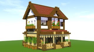 Minecraft: How To Build A Suburban House Tutorial (#1)