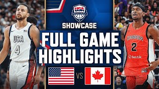 USA vs Canada Full Game Highlights   Friendly International 2024   July 10