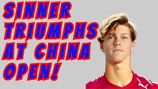 Sinner Triumphs at China Open!jannik sinner,sinner,sinner won china open 2023,federer sinner,sinner