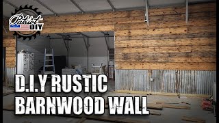 DIY Rustic Barn Wood Wall