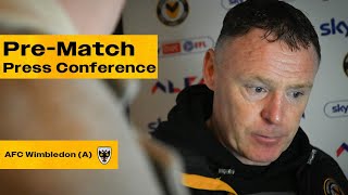 Graham Coughlan | Manager Previews Wimbledon Trip