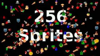 Gameduino demo: 256sprites