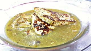 Cómo hacer queso panela en salsa verde | comida saludable | receta fácil y rápida