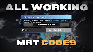 ALL Working Codes In MRT (September) 8 Million + | Midnight Racing: Tokyo