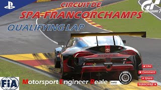 Gran Turismo 7 | Spa-Francorchamps Track Guide (engine sound JUL '24) | Toyota GR Supra Gr.3