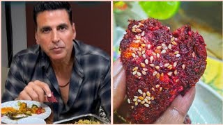 Akshay Kumar's favourite beetroot tikki| How to make Beetroot tikki| चुकंदर रेसिपी| Gym recipe|