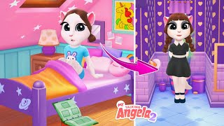 Episode 03 • My Talking Angela 2 New Chinese Update Gameplay 🌠 Angela Vs Wednesday Addams