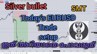 how I traded EURUSD using ict silver bullet startegy explained in Malayalam