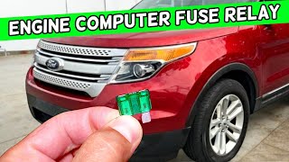 Ford Explorer Engine Computer Fuse Relay ECU ECM Fuse Relay Location Replacement 2011 2012 2013 2014