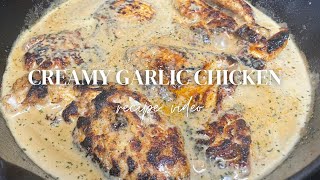 EASY CREAMY GARLIC CHICKEN | HOW TO MAKE CREAMY GARLIC CHICKEN | BEST CREAMY GARLIC CHICKEN