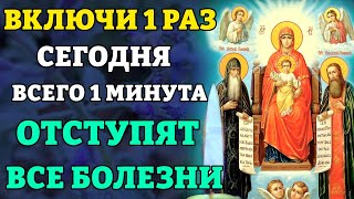 Сегодня ВКЛЮЧИ 1 РАЗ! УЙДУТ ВСЕ БОЛЕЗНИ! Молитва Богородице Свенской Печерской. Православие