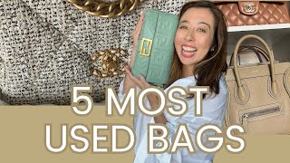 5 Most Used Bags! | Tag by @CalebSnell @LesleyAdina  |  Chanel, Fendi, Loewe, Bottega Veneta