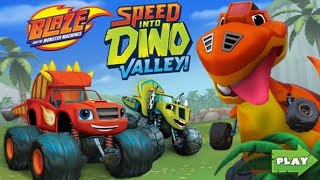 blaze and the monsters machines speed in the dino valley