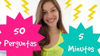 50 perguntas em 5 minutos #Tag | Gabriela Mélo