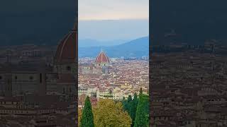 👍🔔 Above the Rooftops: A Stunning View of Florence's Charm from the Highest Point #Florence #Italy