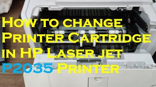 How to change Printer Catridge in HP Laserjet P2035 Printer #printer #getdot #subscribe #subscribers