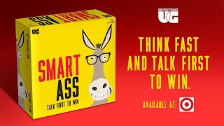 Smart Ass, Think Fast and Talk First to Win! Available at Target