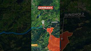 The Austrian-German Border Is Stranger Than You Might Think 🇦🇹 🇩🇪 #shorts #maps #geography #germany