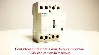 Contattore din 3 moduli 40A SS 5TT58406