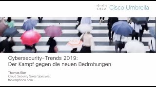 Webinar: Cybersecurity Trends 2019