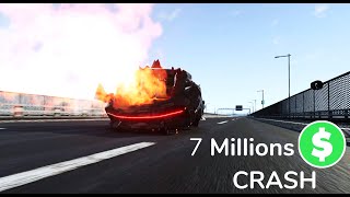 7 Millions $$$ Car Crash