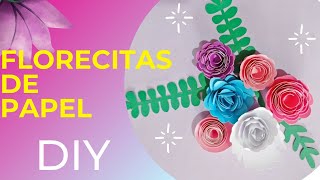 COMO HACER FLORES DE PAPEL PEQUEÑAS🌼🌸🌺