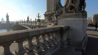 Walk Across LE PONT ALEXANDRE III in Paris, France