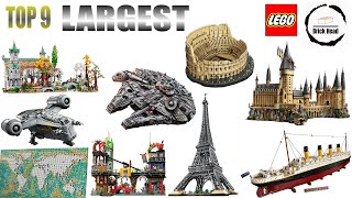 9 LARGEST LEGO SETS! 2023 Edition #lego #starwars #brickhead #colosseum #titanic #eiffeltower