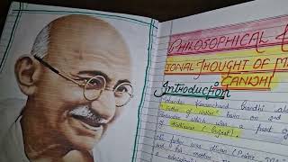 B.ED 1st semester|EPC-2|MGKVP|SOCIOLOGY AND PHILOSOPHY|File in English|Mahatma Gandhi and Rousseau|