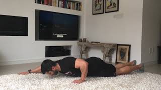 Kneeling 1-Arm Slider Push-Up