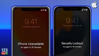 Fix iPhone Unavailable & Security Lockout Error on iPhone or iPad