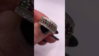 Diamond, Ruby, Emerald & Sapphire 9CT Gold Ring