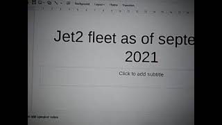 jet2 fleet as of September 2021