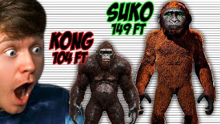 SUKO is Actually WAY TALLER than KONG!? (Reaction)