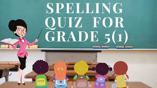 SPELLING QUIZ #1| English Spelling Bee| Spelling Quiz Grade 5 | Dolch Sight Words| Spelling Test |