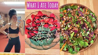 WHAT I ATE TODAY with Calories Eaten + Calories Burned ✔