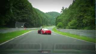 Ferrari 458 Crash track day Nürburgring Nordschleife 29.6.2012