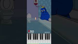 Cute Chubby Blue Hungry For Taking Bath Feat. RAINBOW FRIENDS @lupdup - Piano Tutorial