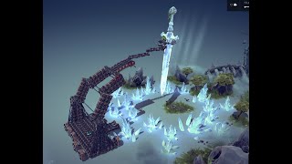 Besiege - Stealing the Sword using Mega Crane - No God Mode, No Free Build Mode