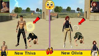 THIVA VS OLIVIA FULL ABILITY TEST FREE FIRE / GARENA FREE FIRE