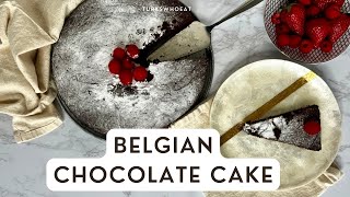 Homemade Belgian Chocolate Cake