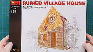 Miniart 1/35 Ruined Village House - Kit Review