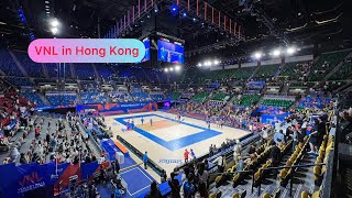 Dominican Vs Italy women’s volleyball 🏐 played in Hong Kong Vomen’s Nations League 2023 #hongkong