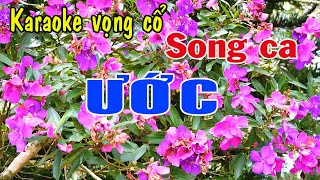 Karaoke vọng cổ ƯỚC - SONG CA [T/g Thu Cao]