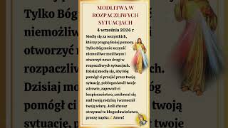 Modlitwa w rozpaczliwych sytuacjach🎉 #modlitwa  #jesus #bóg #łaska