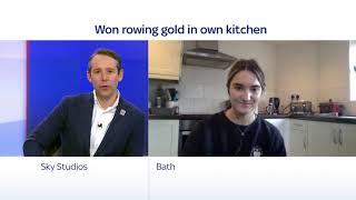 University of Bath student Imy Bantick speaks to Sky Sports after winning World Rowing Indoor Champs