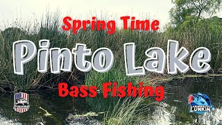 1st TIME Fishing PINTO LAKE - SPAWN/SPRING BASS!!!