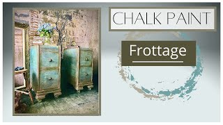 Как создать текстуру для рисования мелом, используя технику Frottage с Chalk Paint от Annie Sloan.