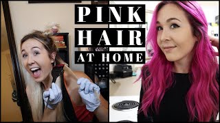 Dyeing My Hair Pink At Home!! | Arctic Fox Virgin Pink